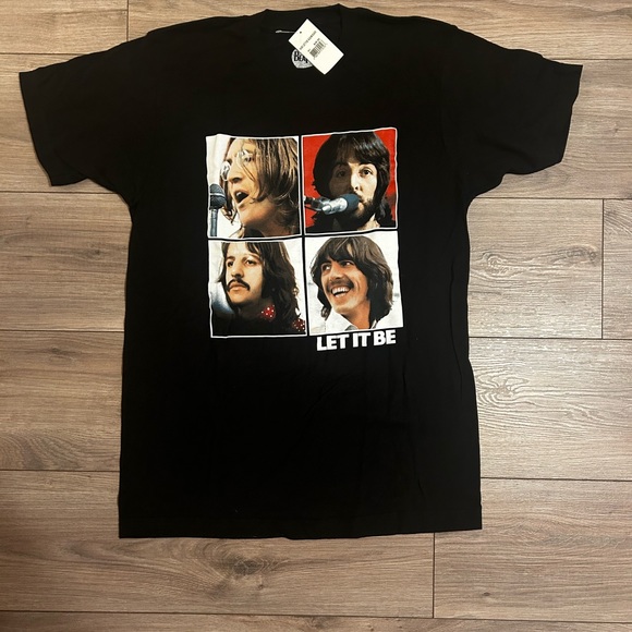 T-shirt Bianca Ufficiale The Beatles Let It Be Per Bambini - Unisex